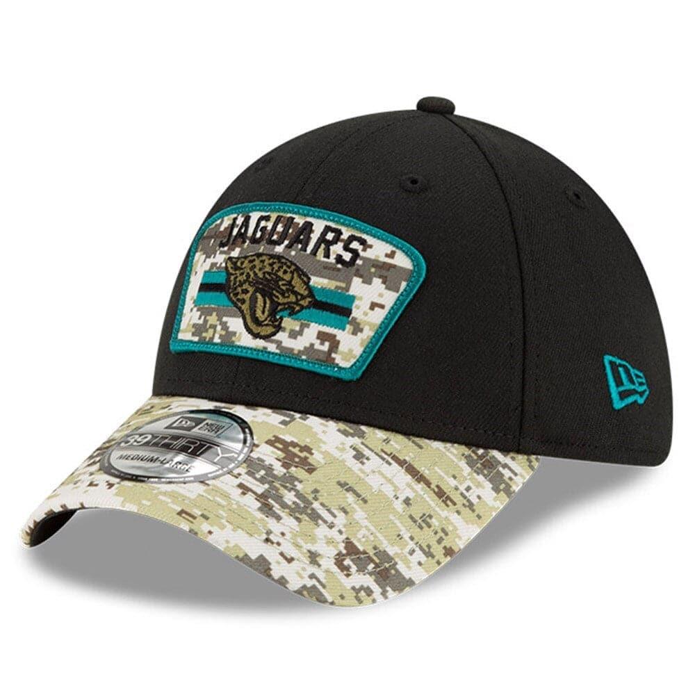 New Era Caps Jacksonville Jaguars New Era NFL 2021 Salute To Service 39THIRTY Flex Fit Hat - Black