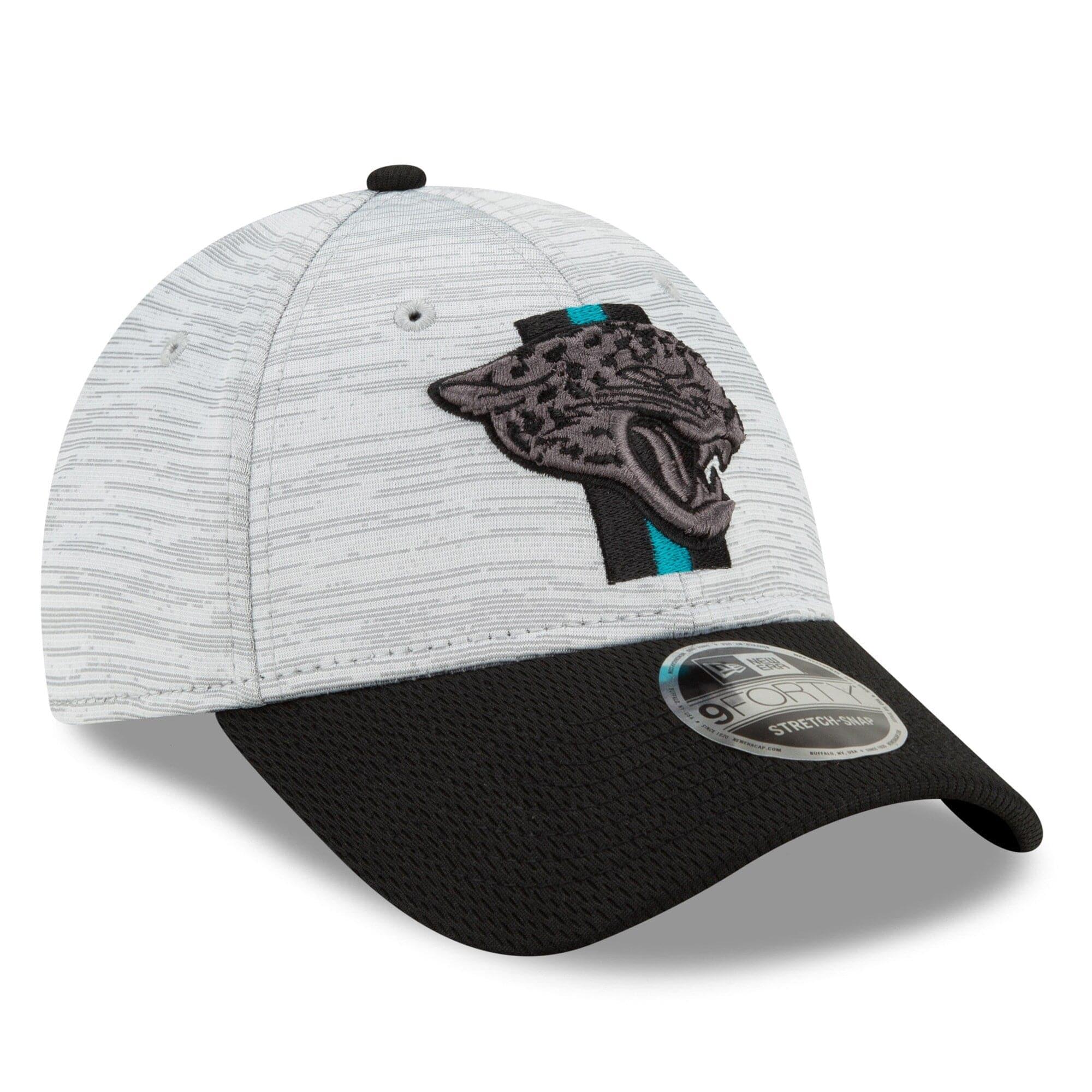 New Era Caps Jacksonville Jaguars New Era NFL 2021 Training Camp 9FORTY Curve Stretch Snapback Hat - Grey