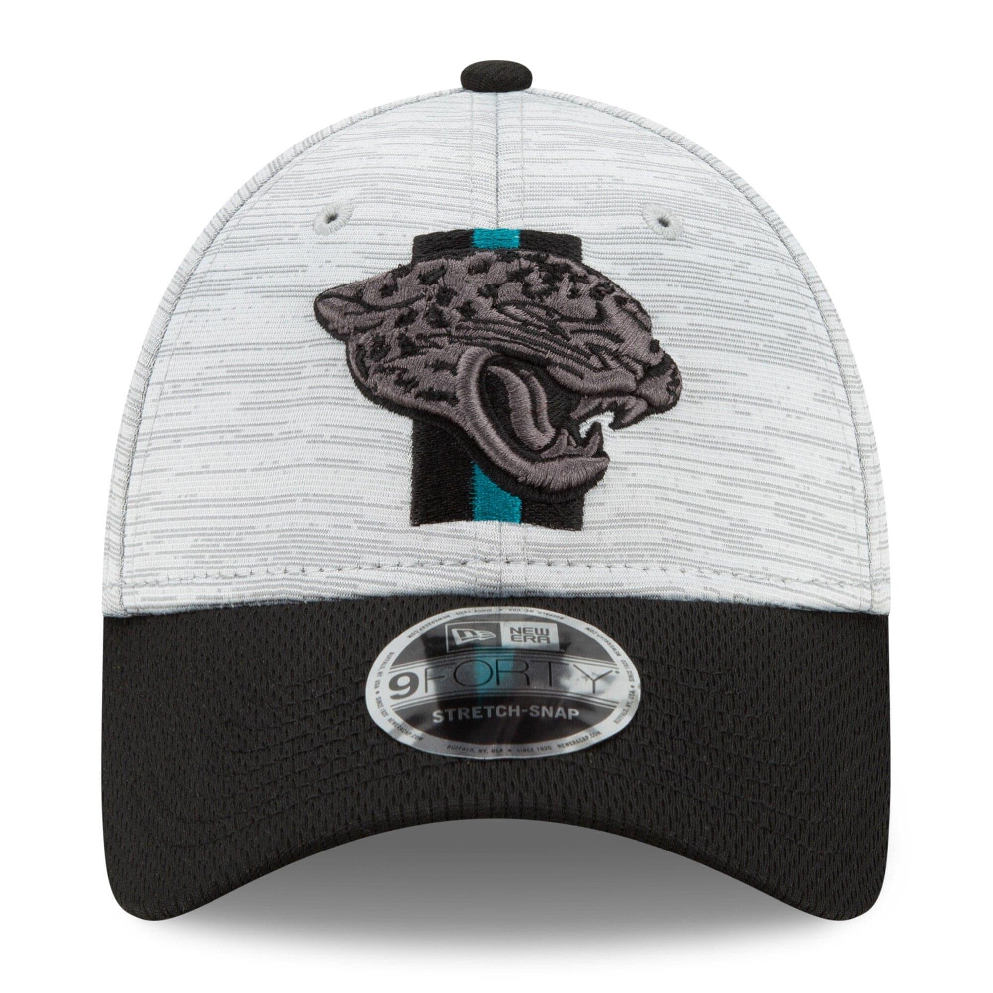 New Era Caps Jacksonville Jaguars New Era NFL 2021 Training Camp 9FORTY Curve Stretch Snapback Hat - Grey