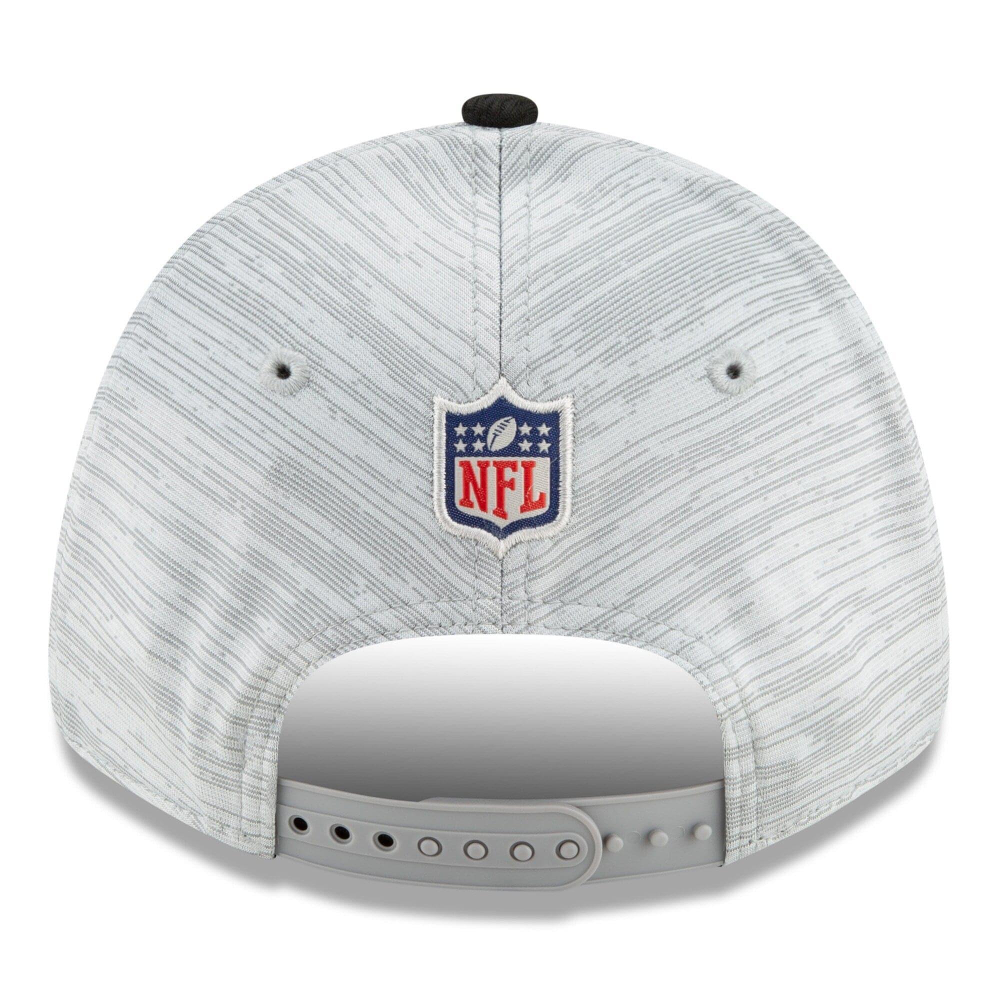 New Era Caps Jacksonville Jaguars New Era NFL 2021 Training Camp 9FORTY Curve Stretch Snapback Hat - Grey