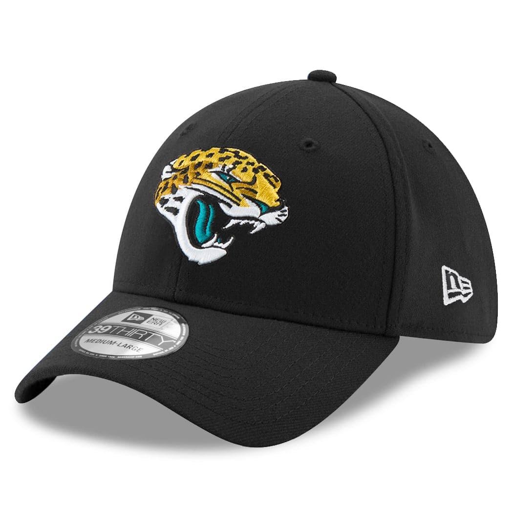 New Era Caps Jacksonville Jaguars New Era NFL Team 39THIRTY Flex Fit Curve Hat - Black