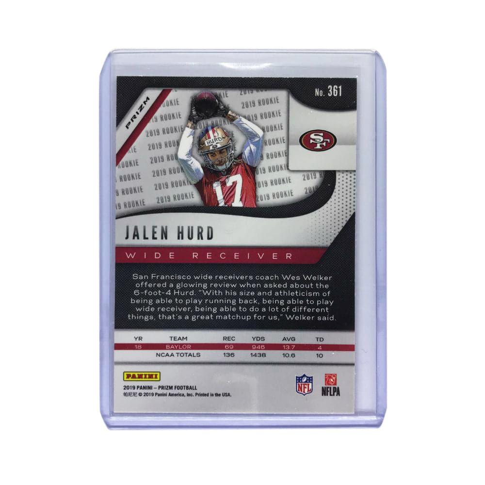 Panini Cards Jalen Hurd San Francisco 49ers 2019 Panini Prizm NFL Rookie Silver Card