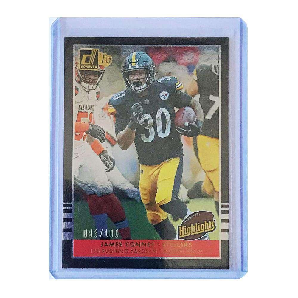 Panini Cards James Conner Pittsburgh Steelers Panini NFL 2019 Donruss Highlights 93/100 H-6 Card