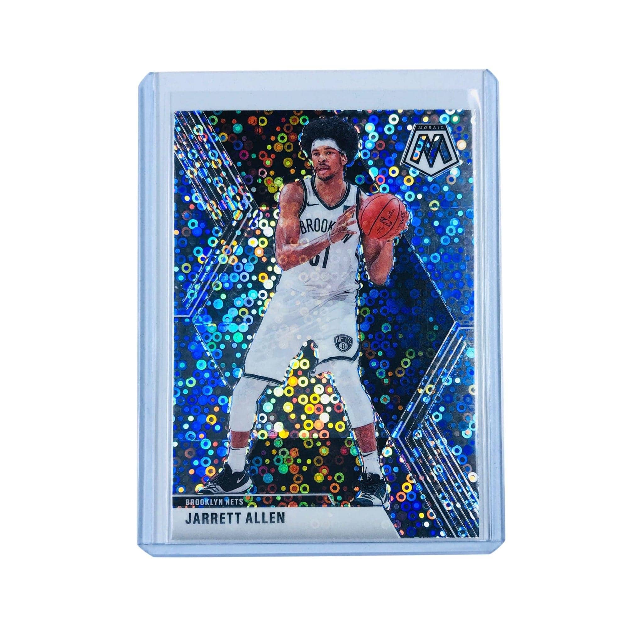 Panini Cards Jarrett Allen Brooklyn Nets 2019-20 Panini Mosaic NBA Silver Disco Prizm Card