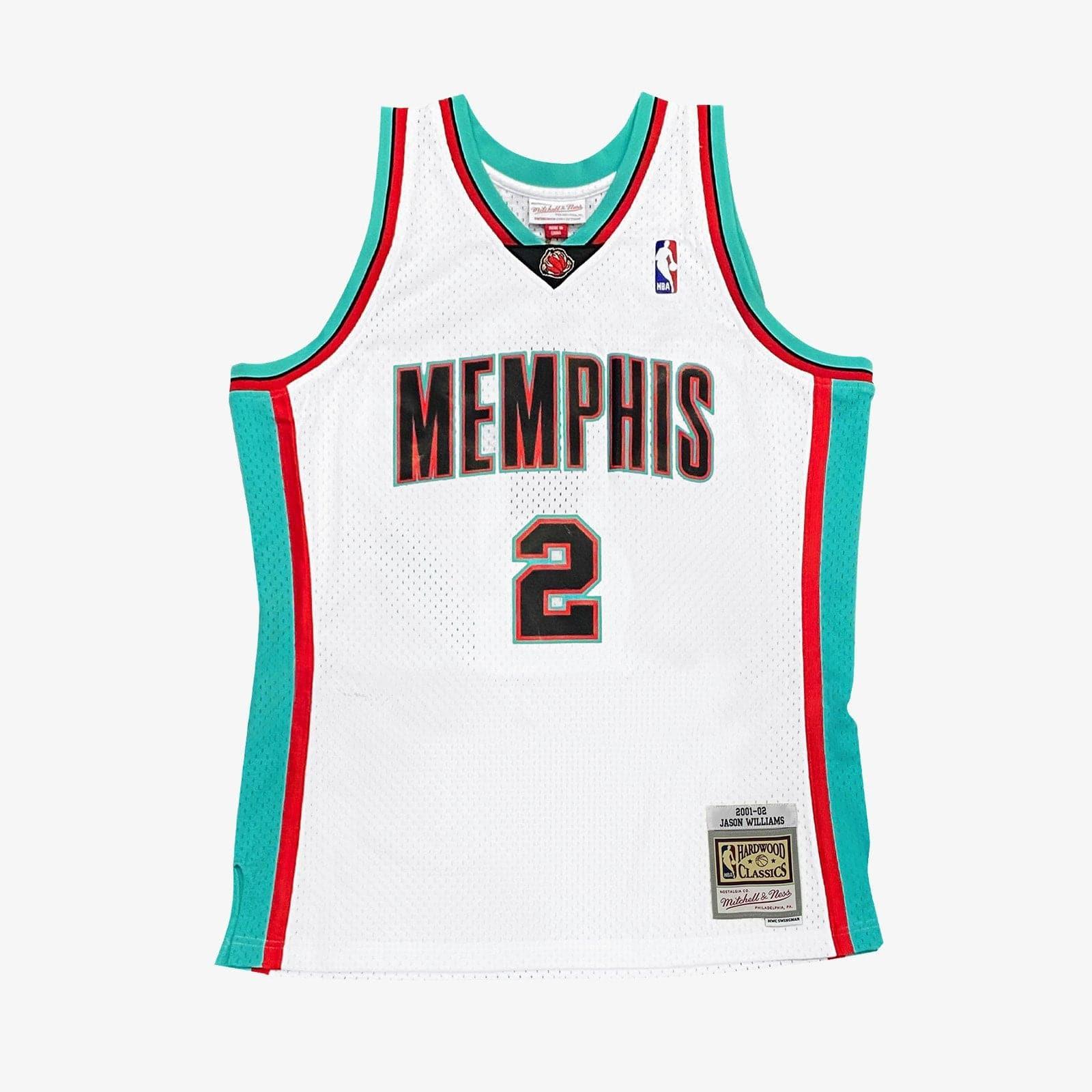 Mitchell And Ness Jerseys Jason Williams Memphis Grizzlies Mitchell & Ness NBA 01-02 Home Swingman Jersey - White