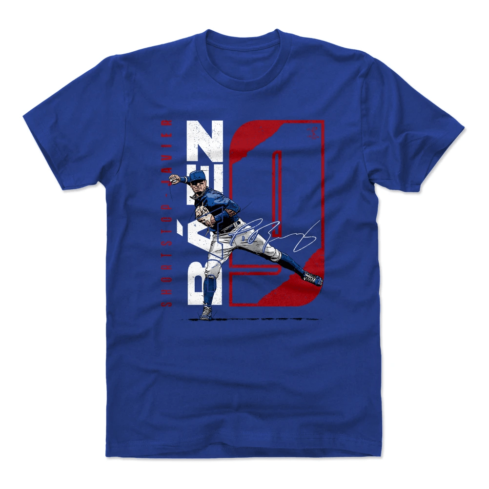 500 Level T-Shirts Javier Baez Chicago Cubs 500 Level MLB Stretch T-Shirt - Royal