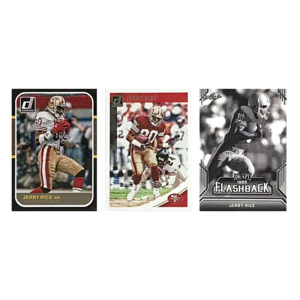 Panini Cards Jerry Rice San Francisco 49ers 2019 Panini NFL 3 Card Set