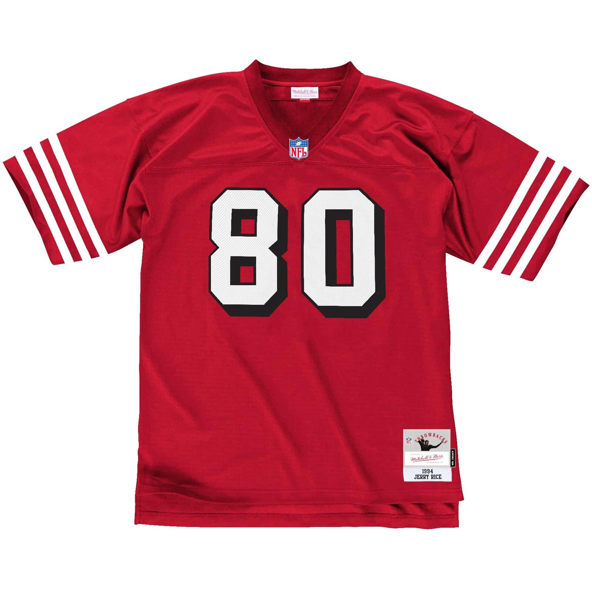 Mitchell And Ness Jerseys Jerry Rice San Francisco 49ers Mitchell & Ness NFL 94 Legacy Jersey - Red