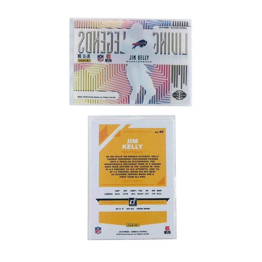 Panini Cards Jim Kelly Buffalo Bills 2019 Panini NFL 2 Card Insert Set