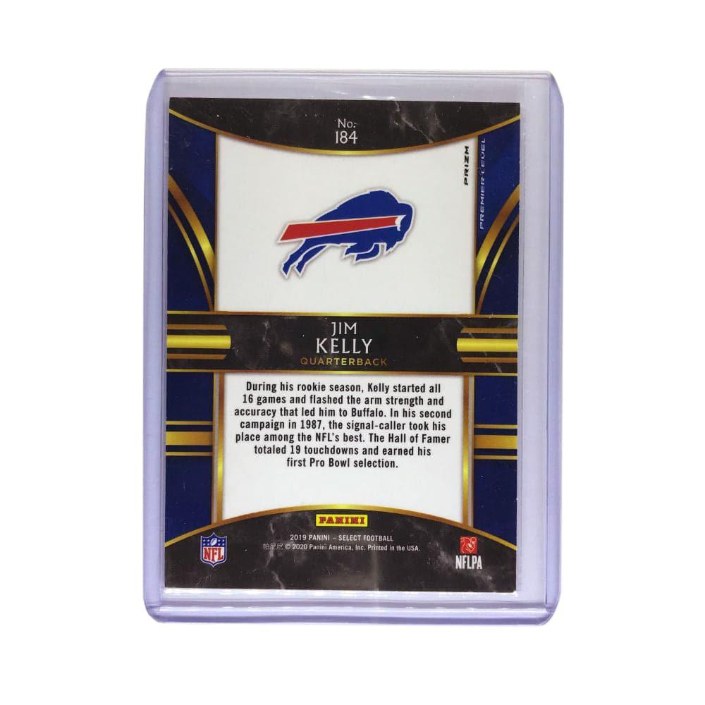 Panini Cards Jim Kelly Buffalo Bills 2019 Panini Select NFL Premier Level Prizm Silver Card