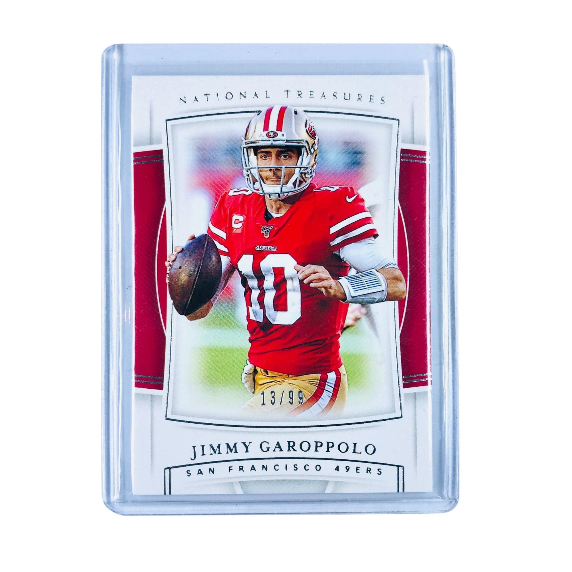 Panini Cards Jimmy Garoppolo San Francisco 49ers 2019 Panini National Treasures 12 NFL /99 Card