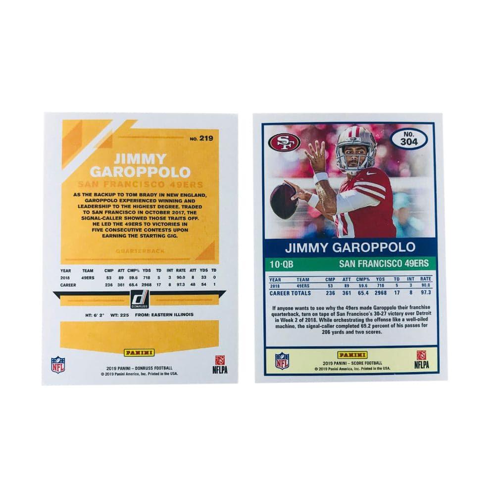 Panini Cards Jimmy Garoppolo San Francisco 49ers 2019 Panini NFL 2 Base Card Set