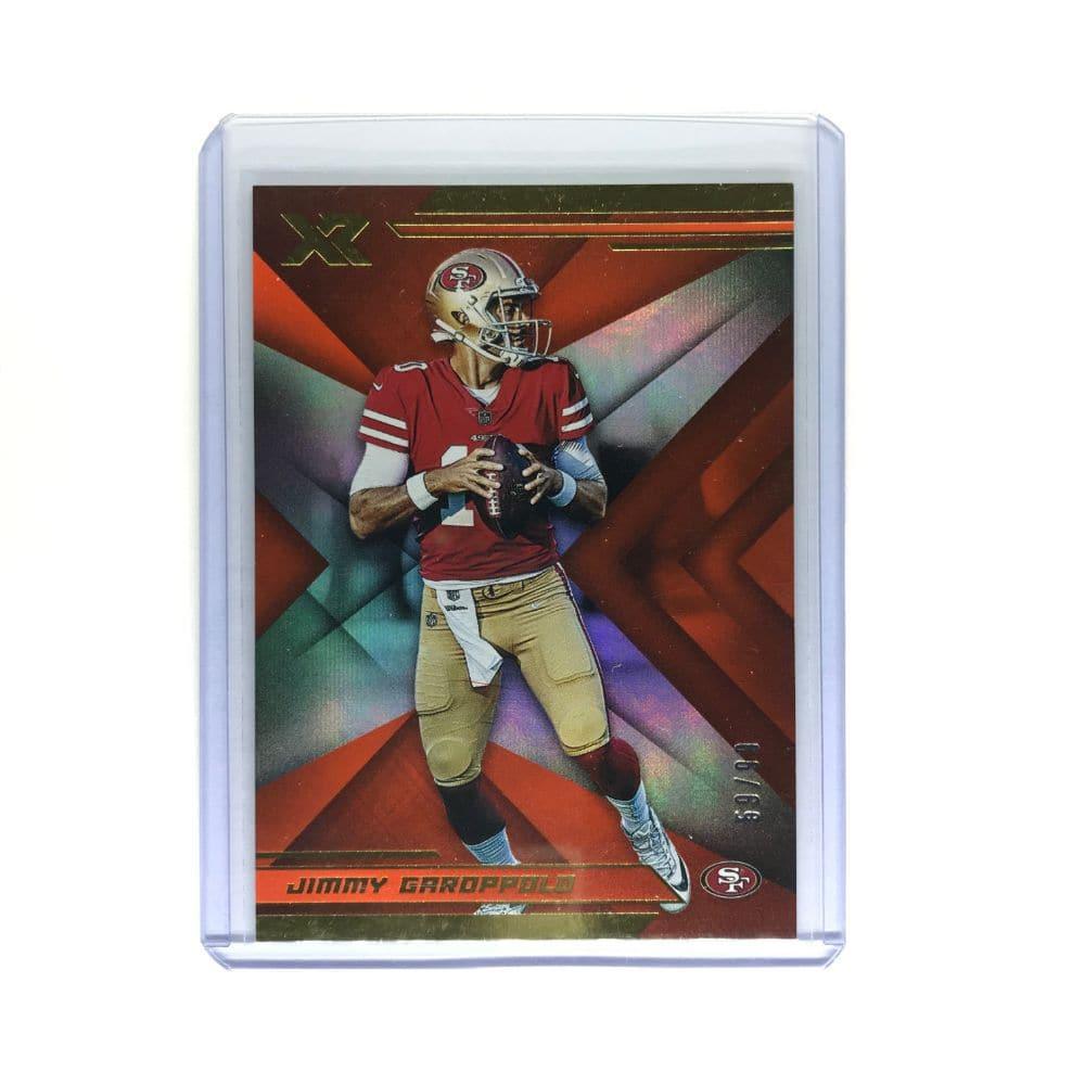 Panini Cards Jimmy Garoppolo San Francisco 49ers 2019 Panini XR NFL 59/99 Red Card