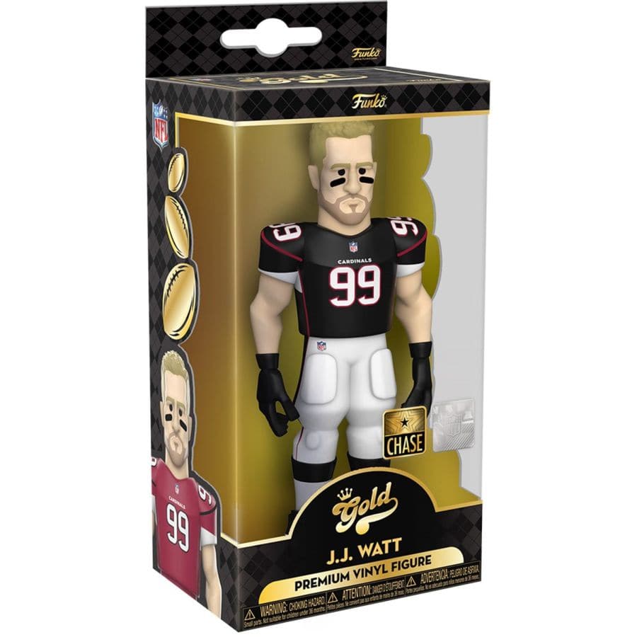 Funko Figures JJ Watt Arizona Cardinals Funko NFL 5" Vinyl Gold Figure