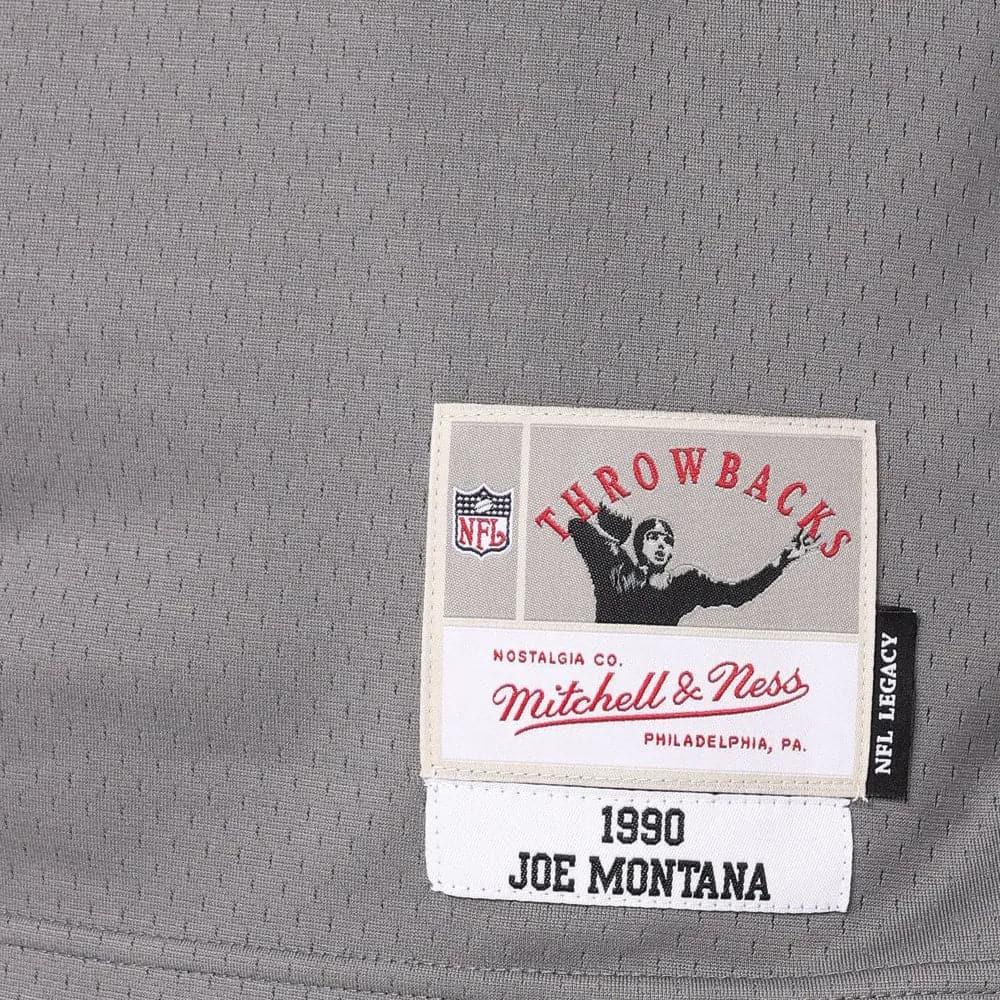 Mitchell And Ness Jerseys Joe Montana San Francisco 49ers Mitchell & Ness NFL Metal Works Legacy Jersey - Gunmetal