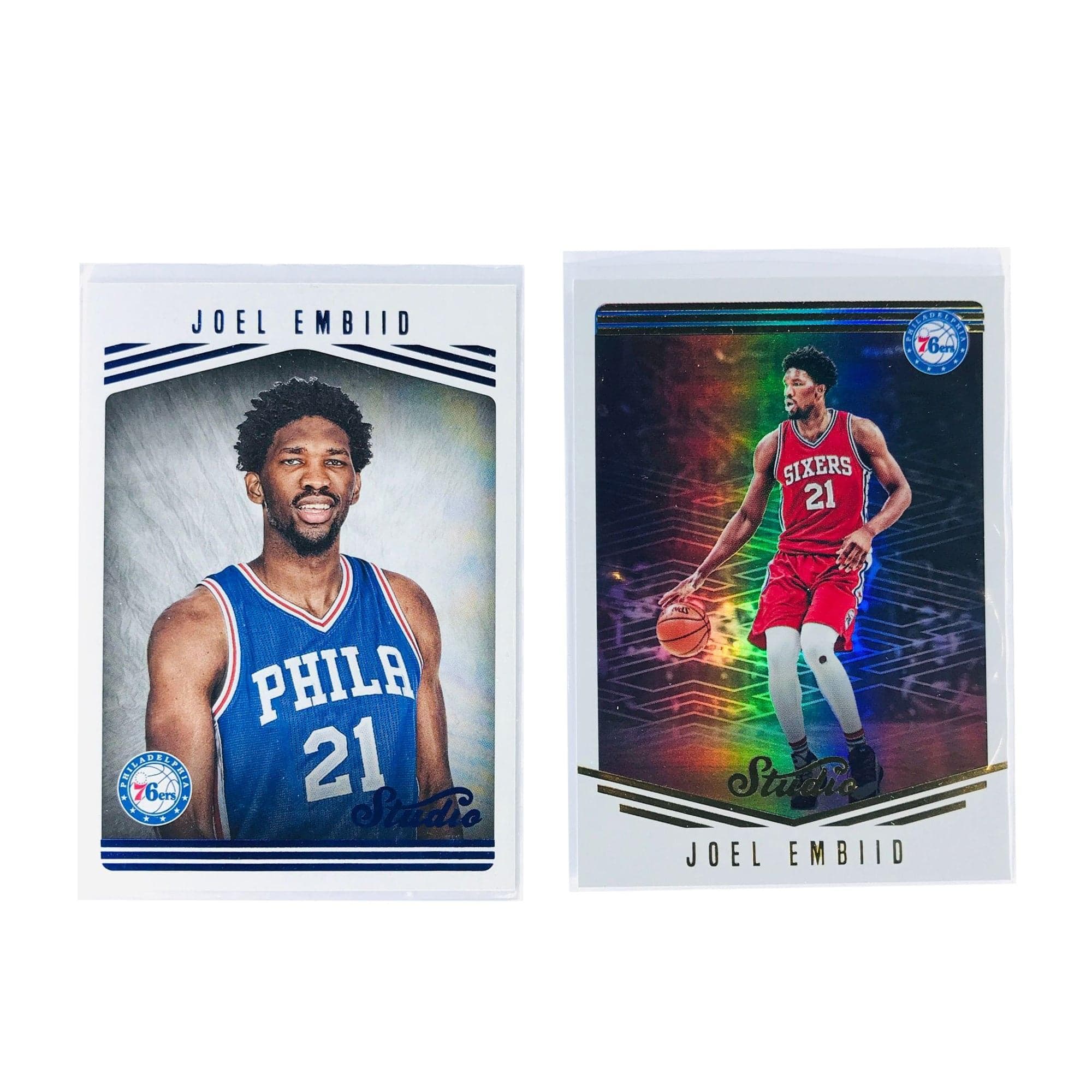 Panini Cards Joel Embiid Philadelphia 76ers 2016-17 Panini NBA Studio 2 Card Set