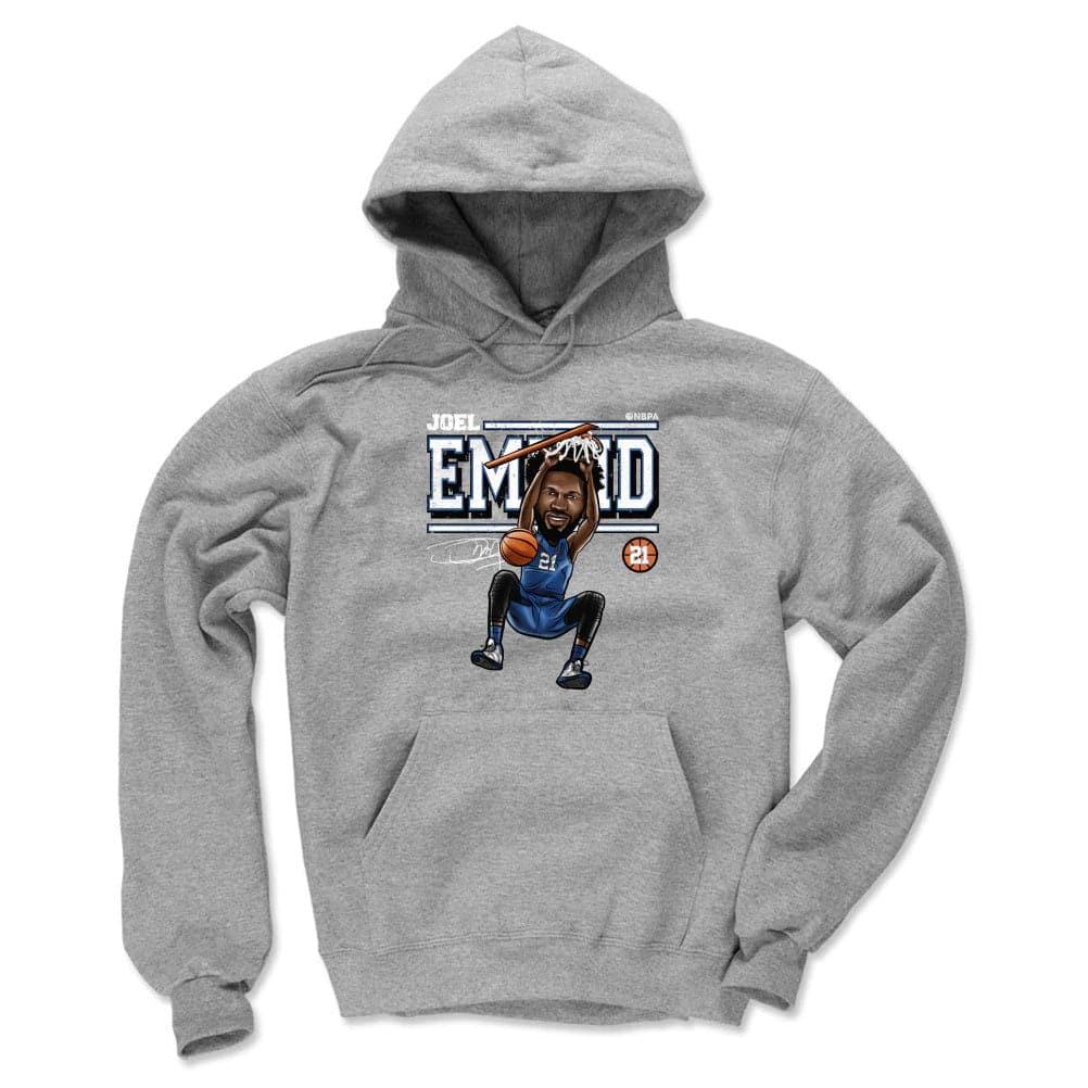 500 Level Jumpers Joel Embiid Philadelphia 76ers 500 Level NBA Cartoon Hoodie Jumper - Grey
