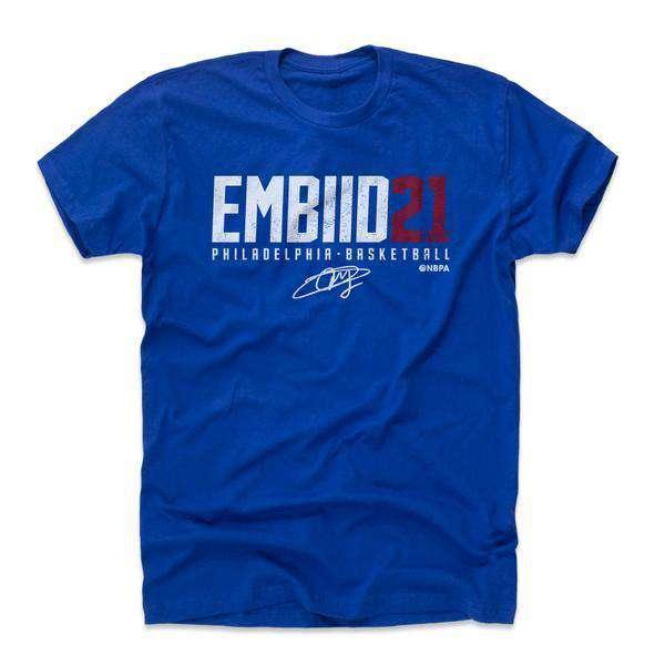 500 Level T-Shirts Joel Embiid Philadelphia 76ers 500 Level NBA Embiid21 T-Shirt - Royal Blue