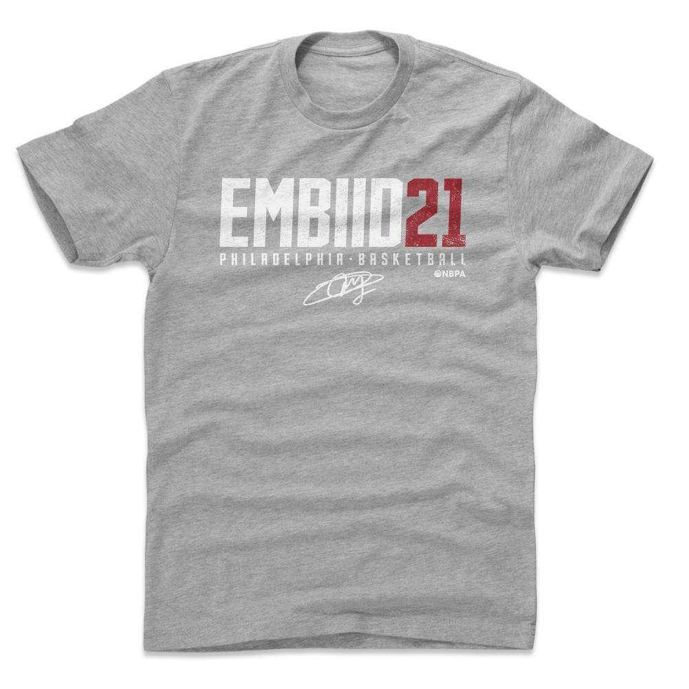 500 Level T-Shirts Joel Embiid Philadelphia 76ers 500 Level NBA Name T-Shirt - Grey