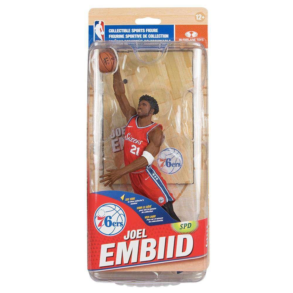 McFarlane Toys Figures Joel Embiid Philadelphia 76ers McFarlane NBA Series 32 7" Figure - Red