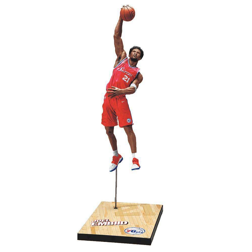 McFarlane Toys Figures Joel Embiid Philadelphia 76ers McFarlane NBA Series 32 7" Figure - Red