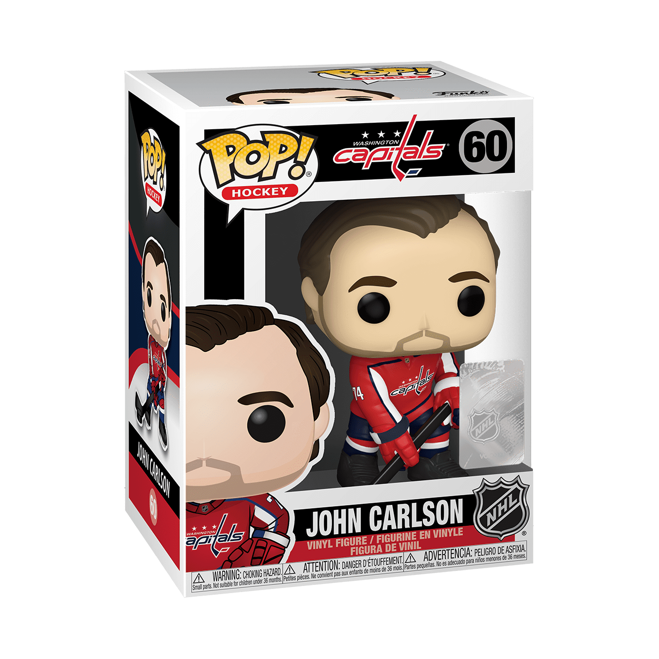 Funko Figures John Carlson Washington Capitals Funko NHL Pop 3.75" Figure - Red