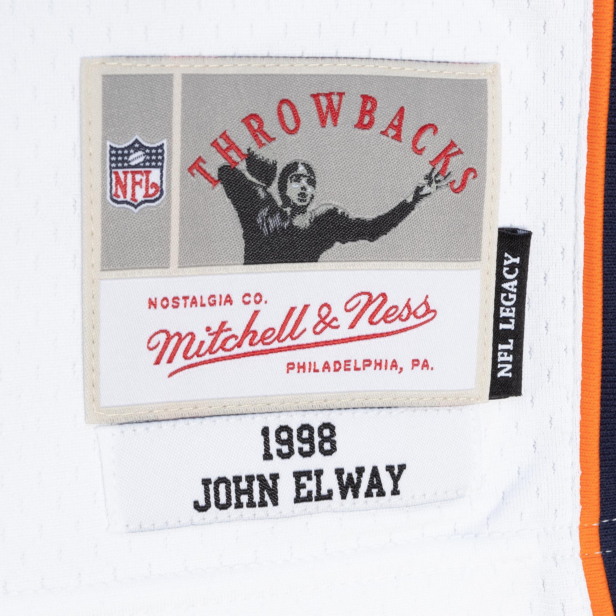 Mitchell And Ness Jerseys John Elway Denver Broncos 98-99 Mitchell & Ness NFL Throwback Legacy Jersey - White