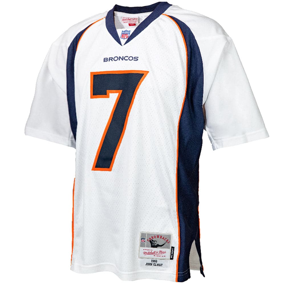 Mitchell And Ness Jerseys John Elway Denver Broncos 98-99 Mitchell & Ness NFL Throwback Legacy Jersey - White
