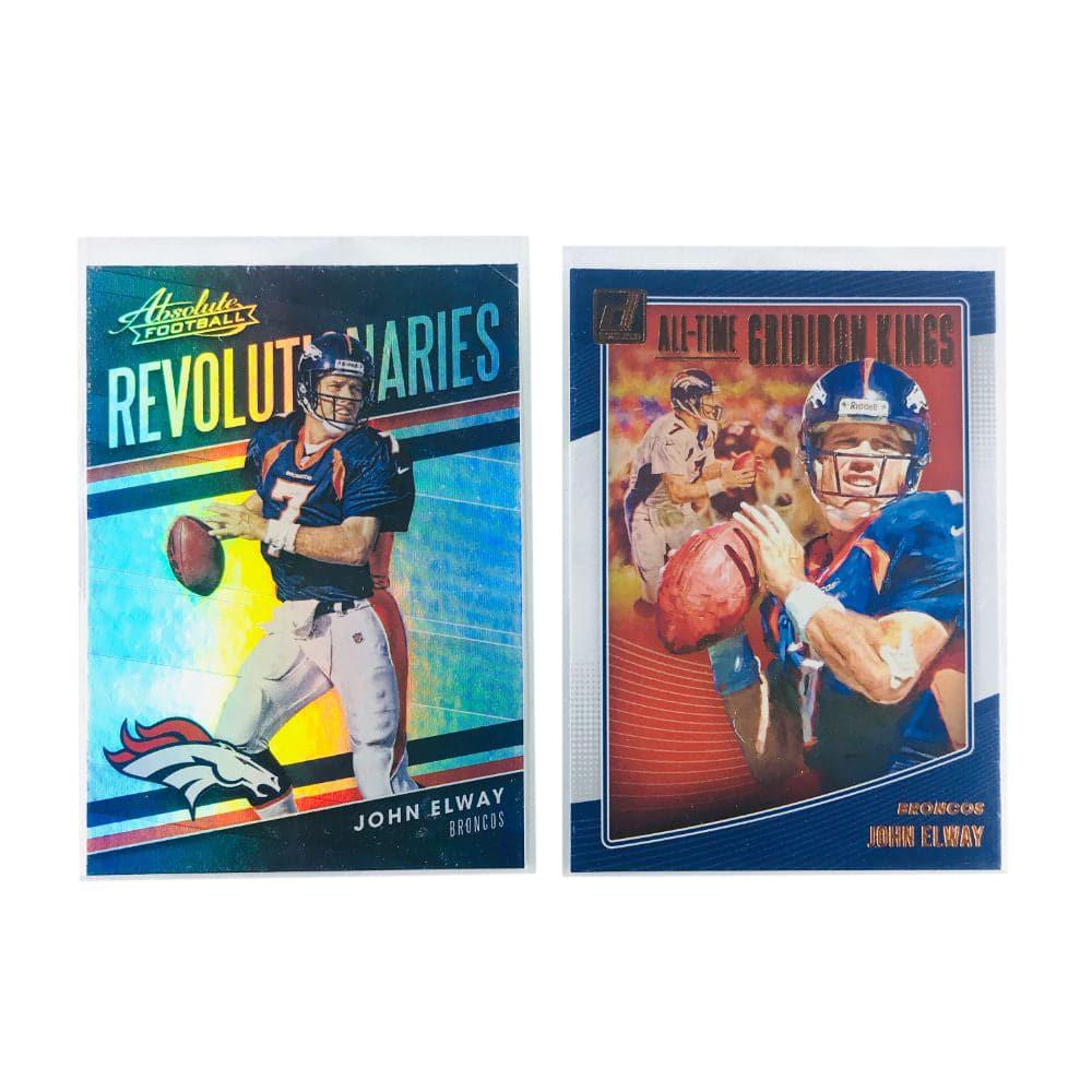 Panini Cards John Elway Denver Broncos Panini NFL 2 Card Insert Set