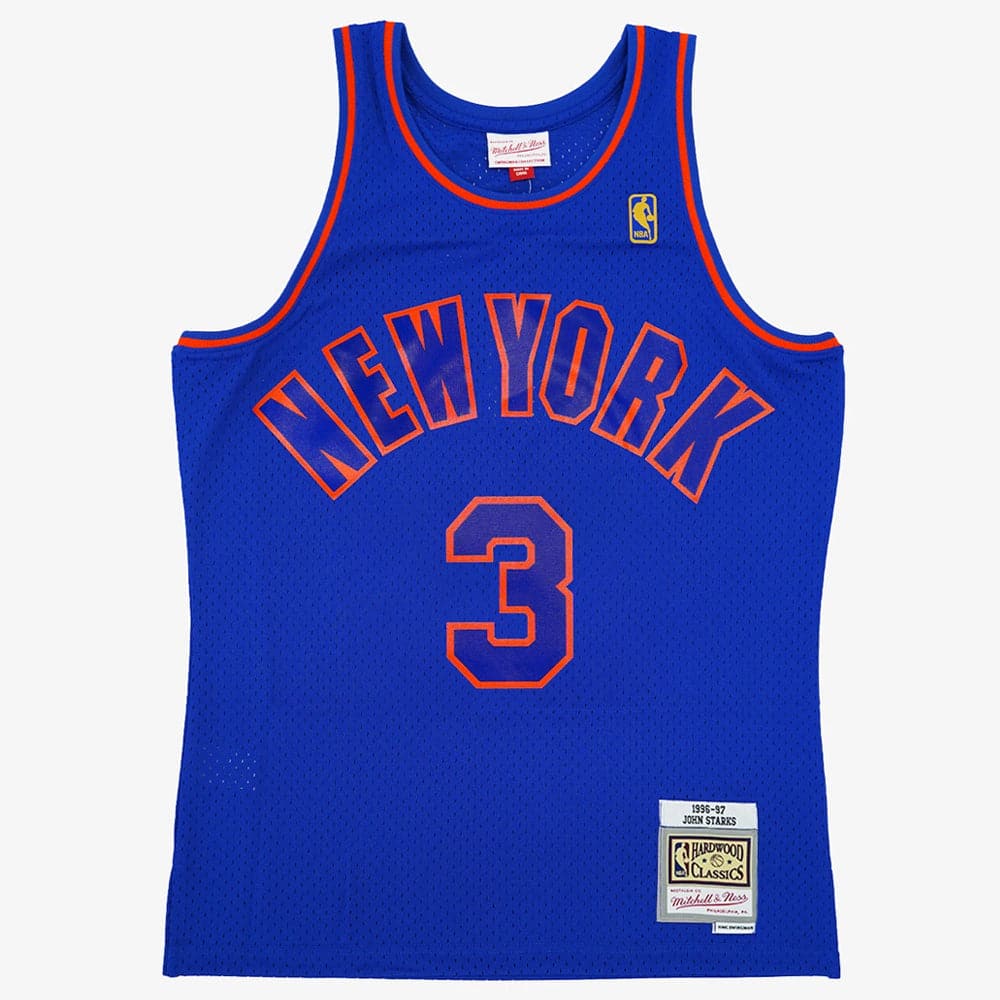 Mitchell And Ness Jerseys John Starks New York Knicks Mitchell & Ness NBA 96-97 Alt Swingman Jersey - Blue