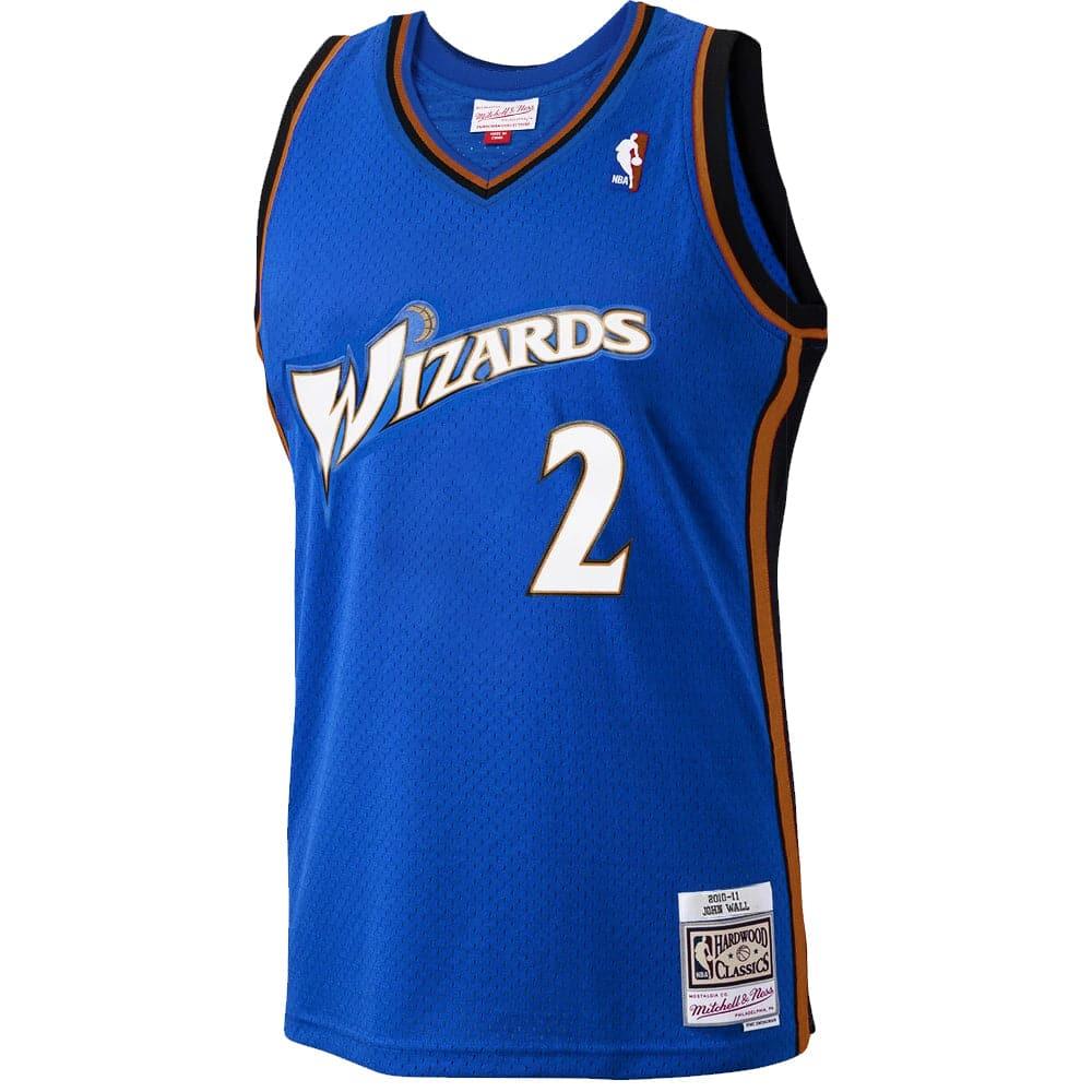 Mitchell And Ness Jerseys John Wall Washington Wizards Mitchell & Ness NBA 10-11 Road Swingman Jersey - Blue