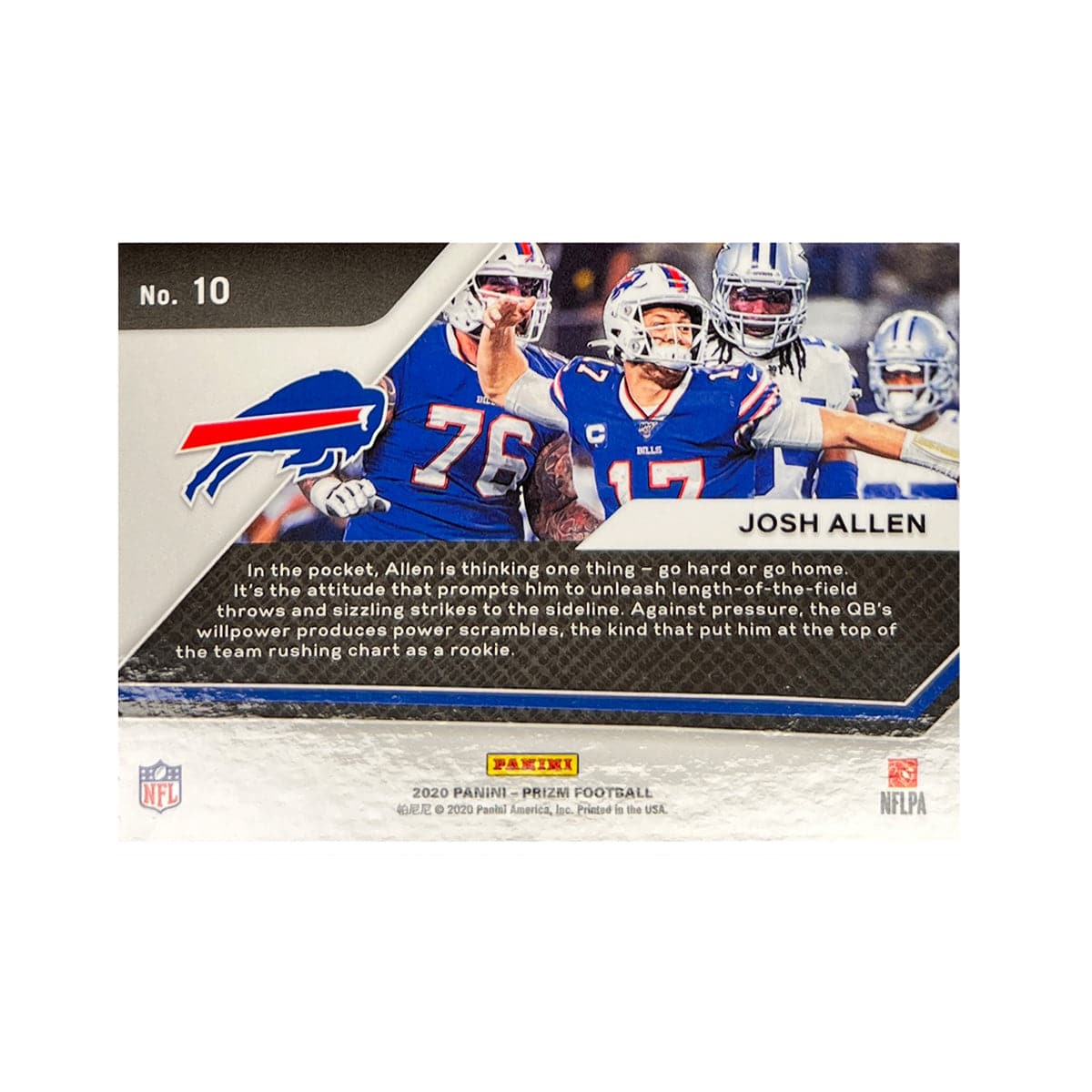 Panini Cards Josh Allen Buffalo Bills Panini NFL 20 Prizm Go Hard Trading Card
