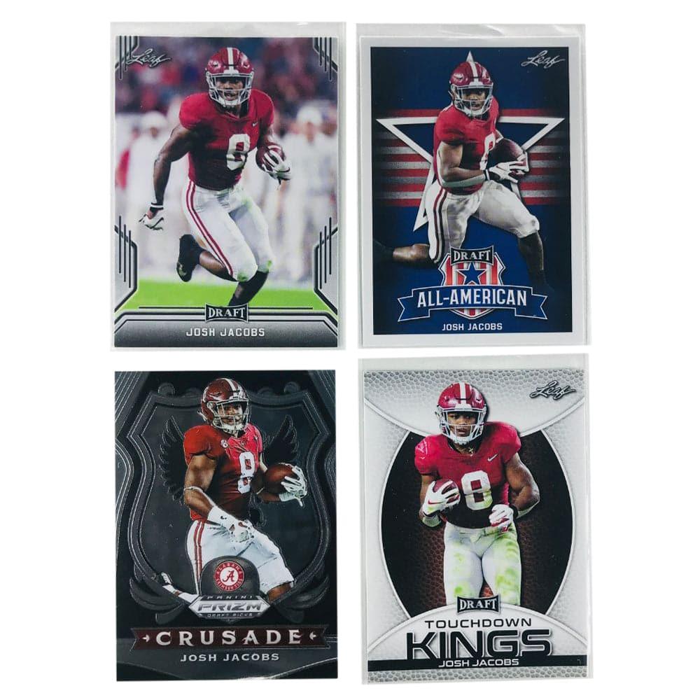 Panini Cards Josh Jacobs Alabama Crimson Tide Las Vegas Raiders Panini NFL 4 Card Set