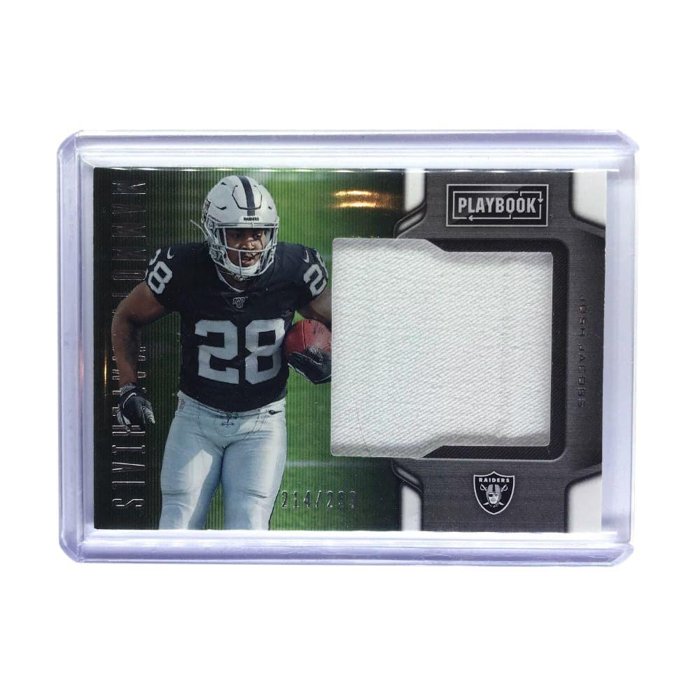 Panini Cards Josh Jacobs Las Vegas Raiders 2019 Panini Playbook NFL Mammoth Materials 214/299 Card