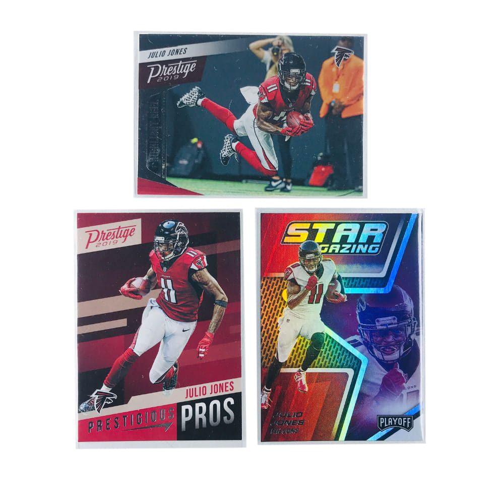 Panini Cards Julio Jones Atlanta Falcons 2019 Panini NFL 3 Card Insert Set