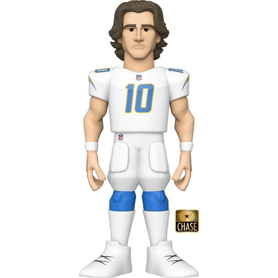 Funko Figures Justin Herbert Los Angeles Chargers Funko NFL 12" Jumbo Vinyl Gold Figure - Blue