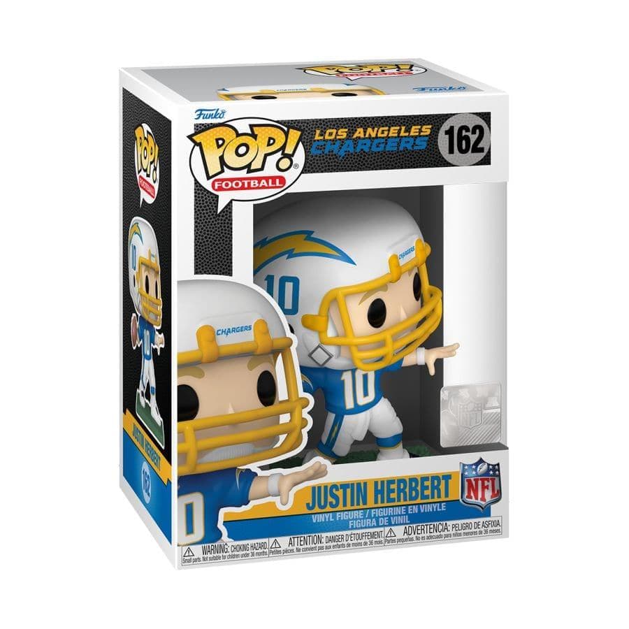 Funko Figures Justin Herbert Los Angeles Chargers Funko NFL Pop Vinyl 3.75" 84 Figure - Home