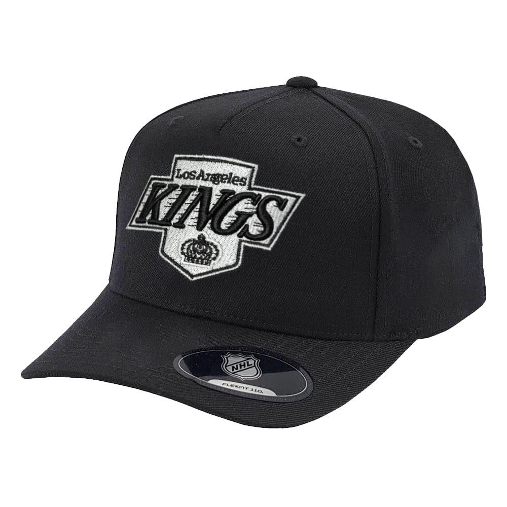 Los Angeles Kings NHL Vintage Logo 110 Curve Snapback Hat - Black