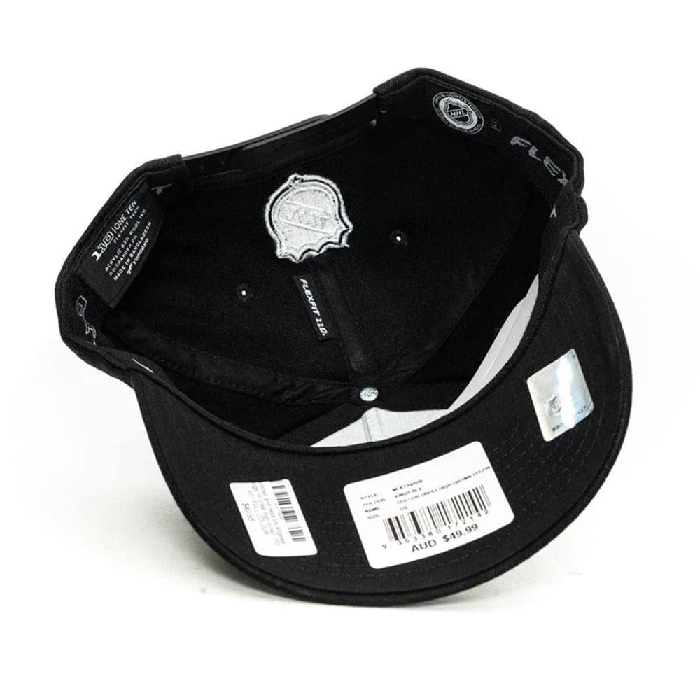 Los Angeles Kings NHL Vintage Logo 110 Curve Snapback Hat - Black