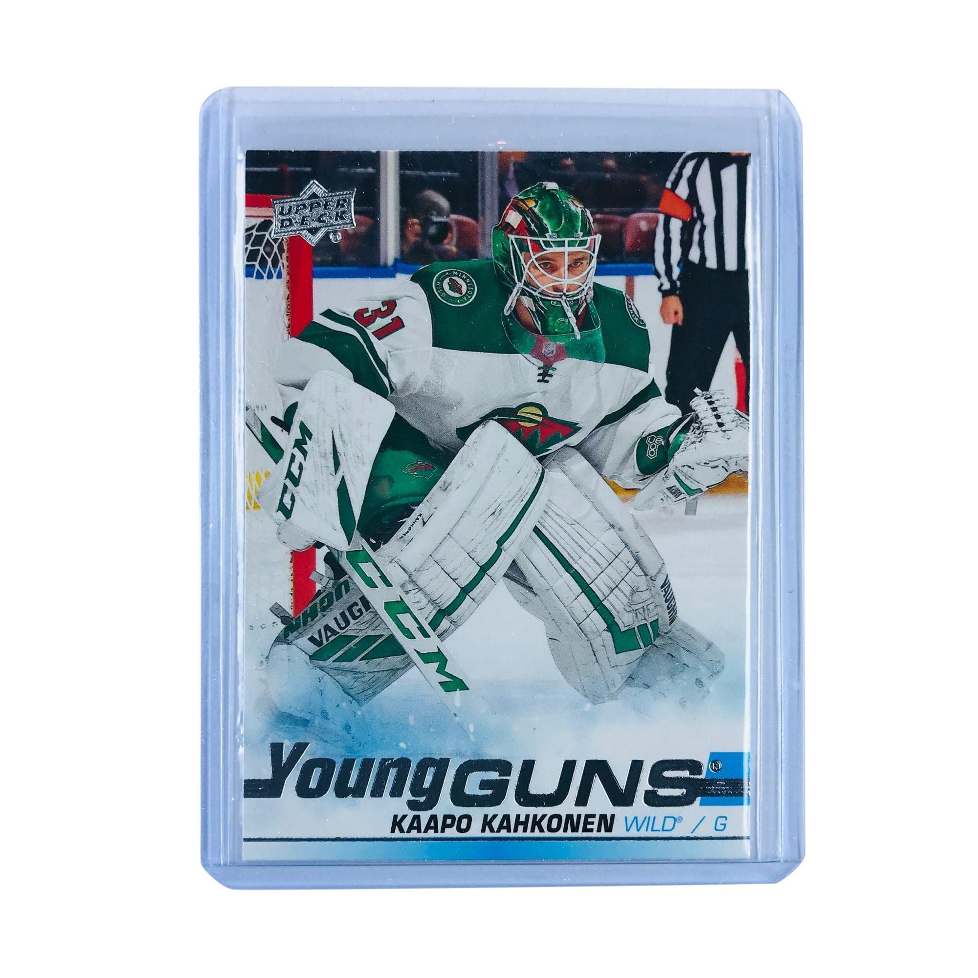 Upper Deck Cards Kaapo Kahkonen Minnesota Wild 2019-20 Upper Deck Series 2 NHL Young Guns Card