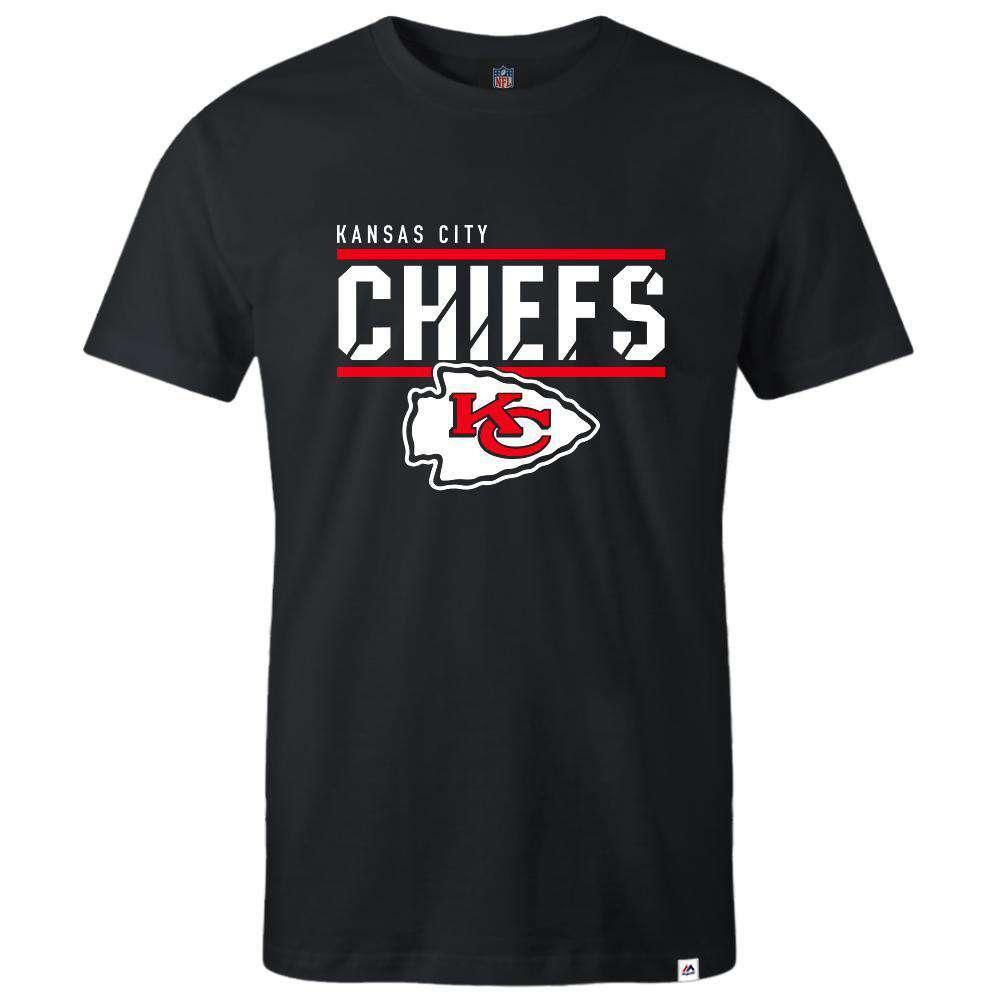 Majestic Athletic T-Shirts Kansas City Chiefs Majestic NFL Team Flex T-Shirt - Black