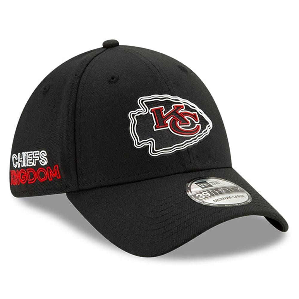New Era Caps Kansas City Chiefs New Era NFL 2020 Draft 39THIRTY Flex Fit Curve Hat - Black