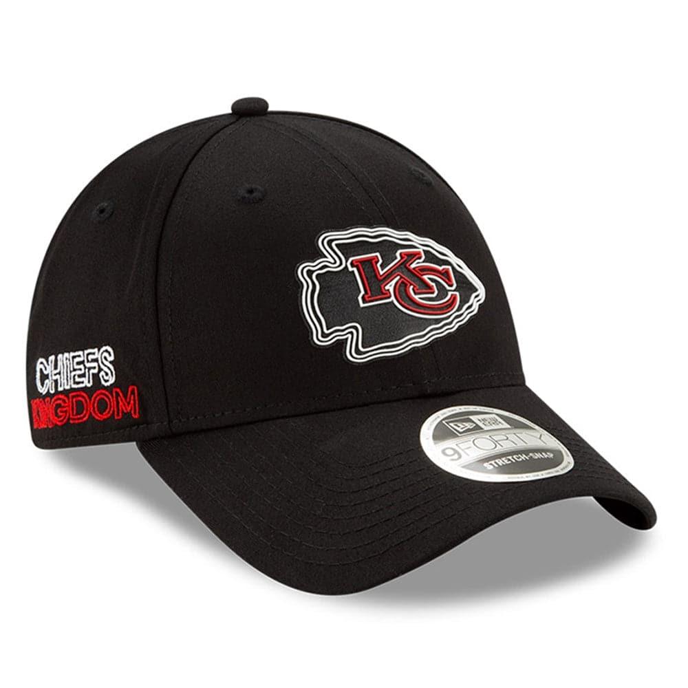 New Era Caps Kansas City Chiefs New Era NFL 2020 Draft 9FORTY Stretch Snapback Curve Hat - Black