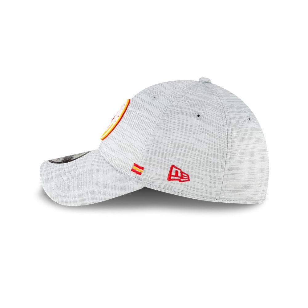 New Era Caps Kansas City Chiefs New Era NFL 2020 Sideline 39THIRTY Flex Fit Curve Hat - Grey