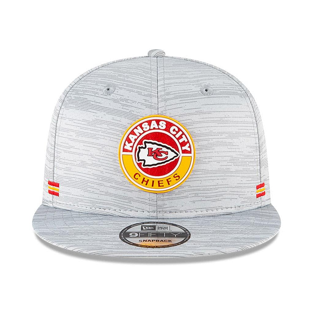 New Era Caps Kansas City Chiefs New Era NFL 2020 Sideline 9FIFTY Snapback Hat - Grey