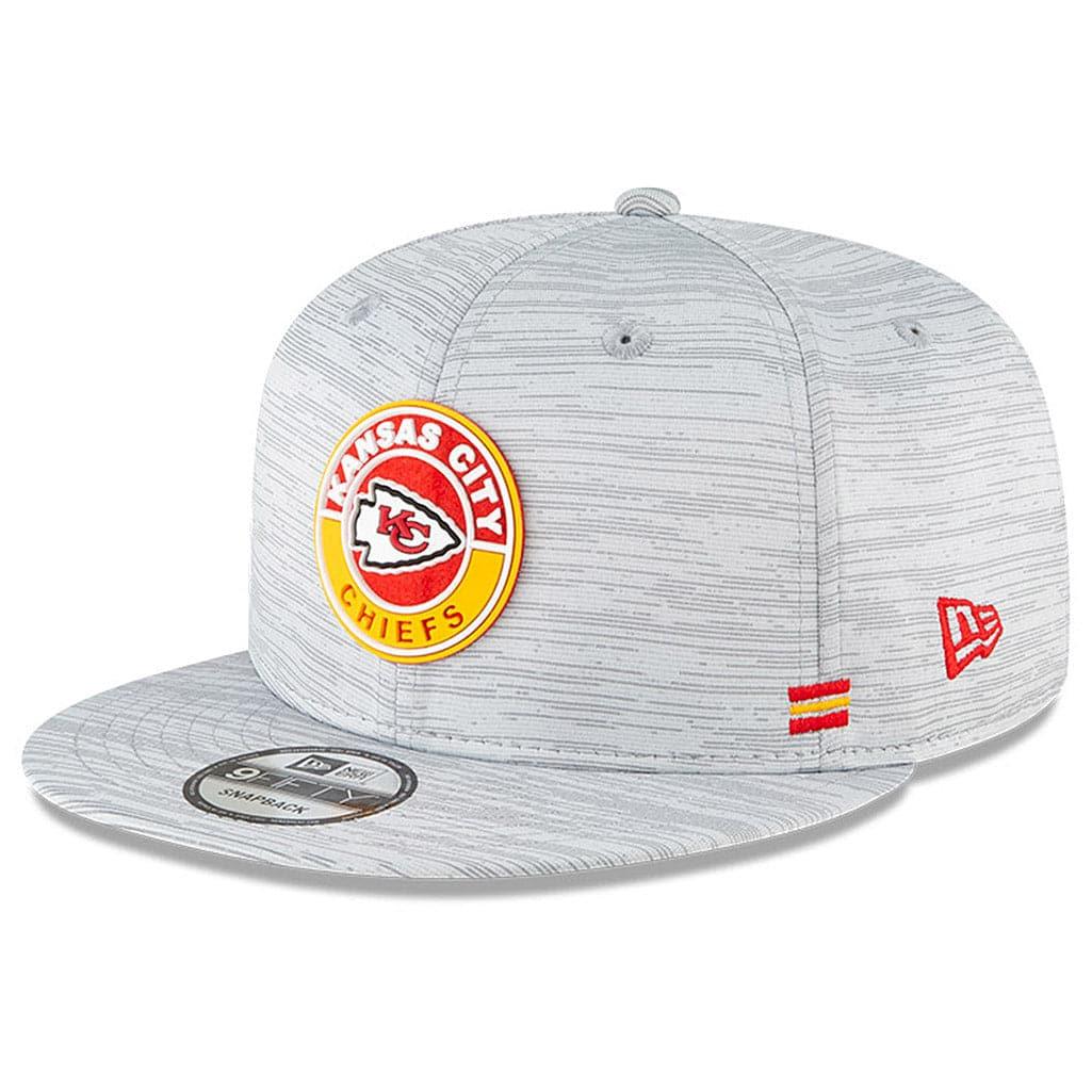 New Era Caps Kansas City Chiefs New Era NFL 2020 Sideline 9FIFTY Snapback Hat - Grey