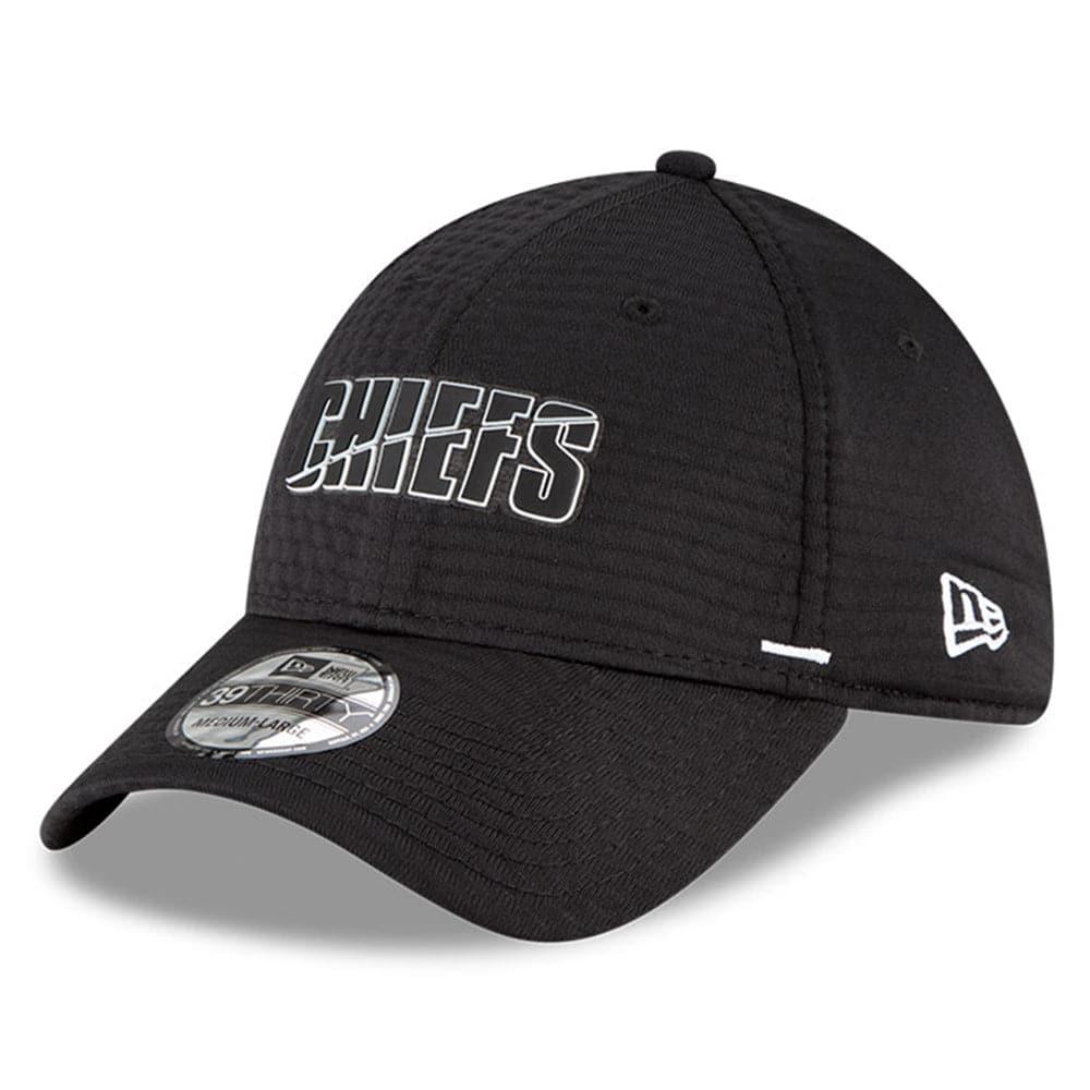 New Era Caps Kansas City Chiefs New Era NFL 2020 Summer Sideline 39THIRTY Flex Fit Curve Hat - Black