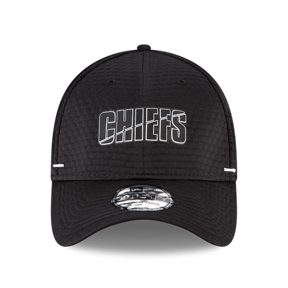 New Era Caps Kansas City Chiefs New Era NFL 2020 Summer Sideline 39THIRTY Flex Fit Curve Hat - Black