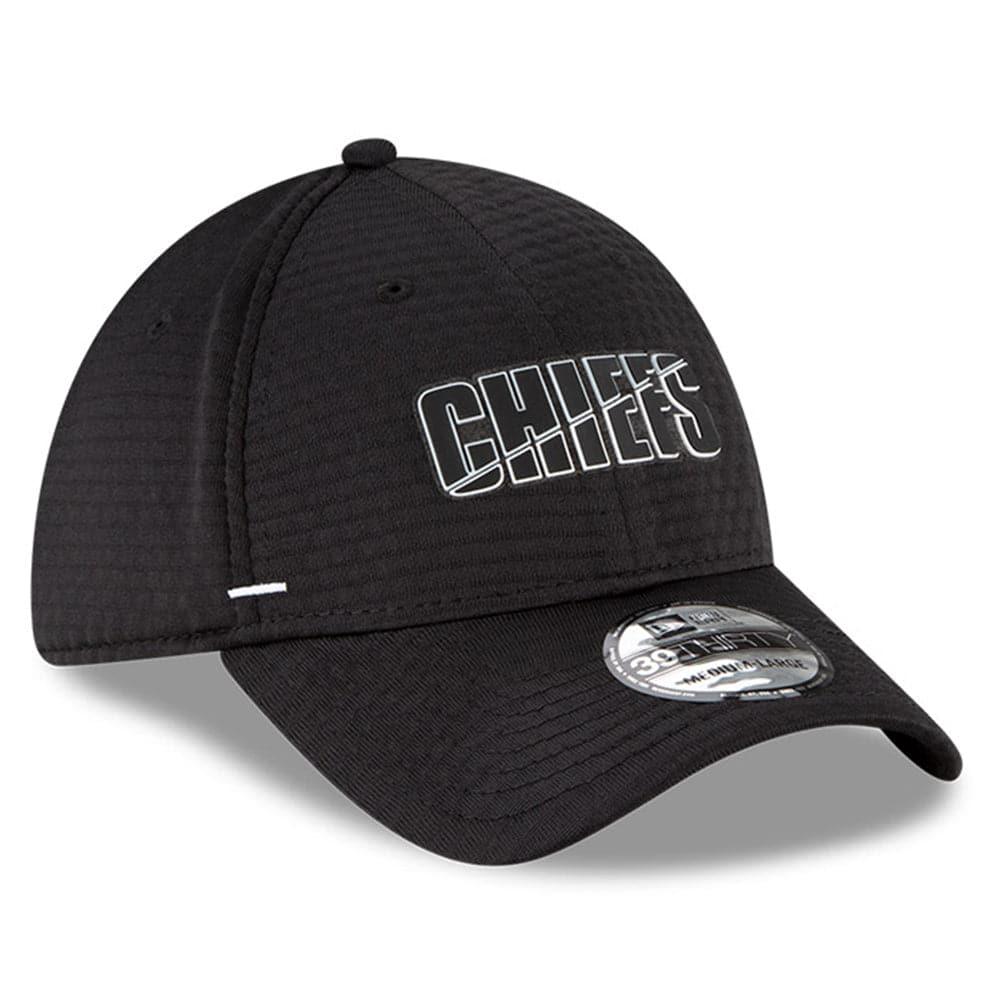 New Era Caps Kansas City Chiefs New Era NFL 2020 Summer Sideline 39THIRTY Flex Fit Curve Hat - Black