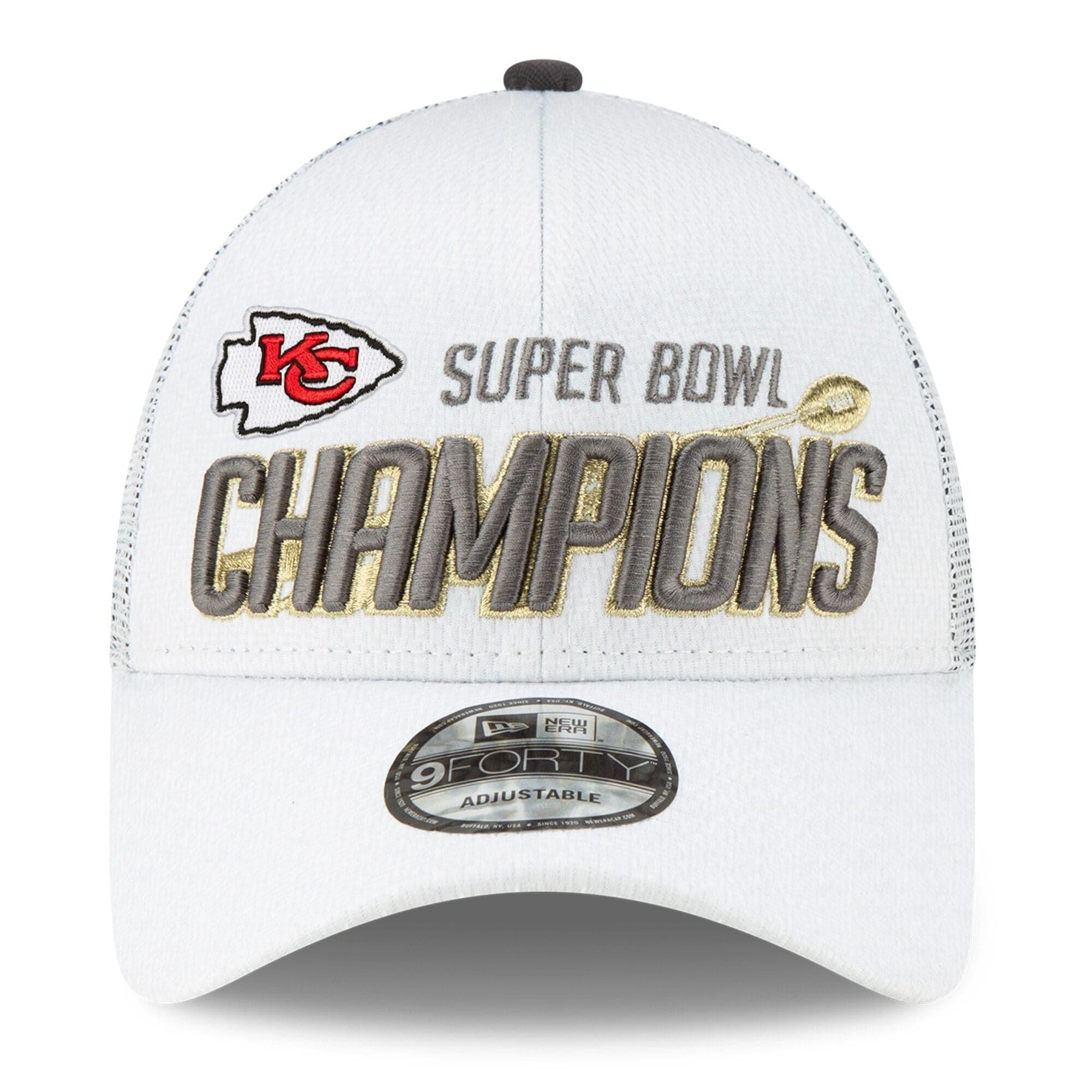 New Era Caps Kansas City Chiefs New Era NFL 2020 Super Bowl Champions 9FORTY Snapback Hat -